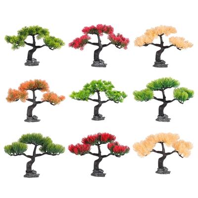 Artificial Pine Bonsais Aquariums Ornament Natural Lookings and Easily Maintenance Landscape for Fishtanks Enthusiasts