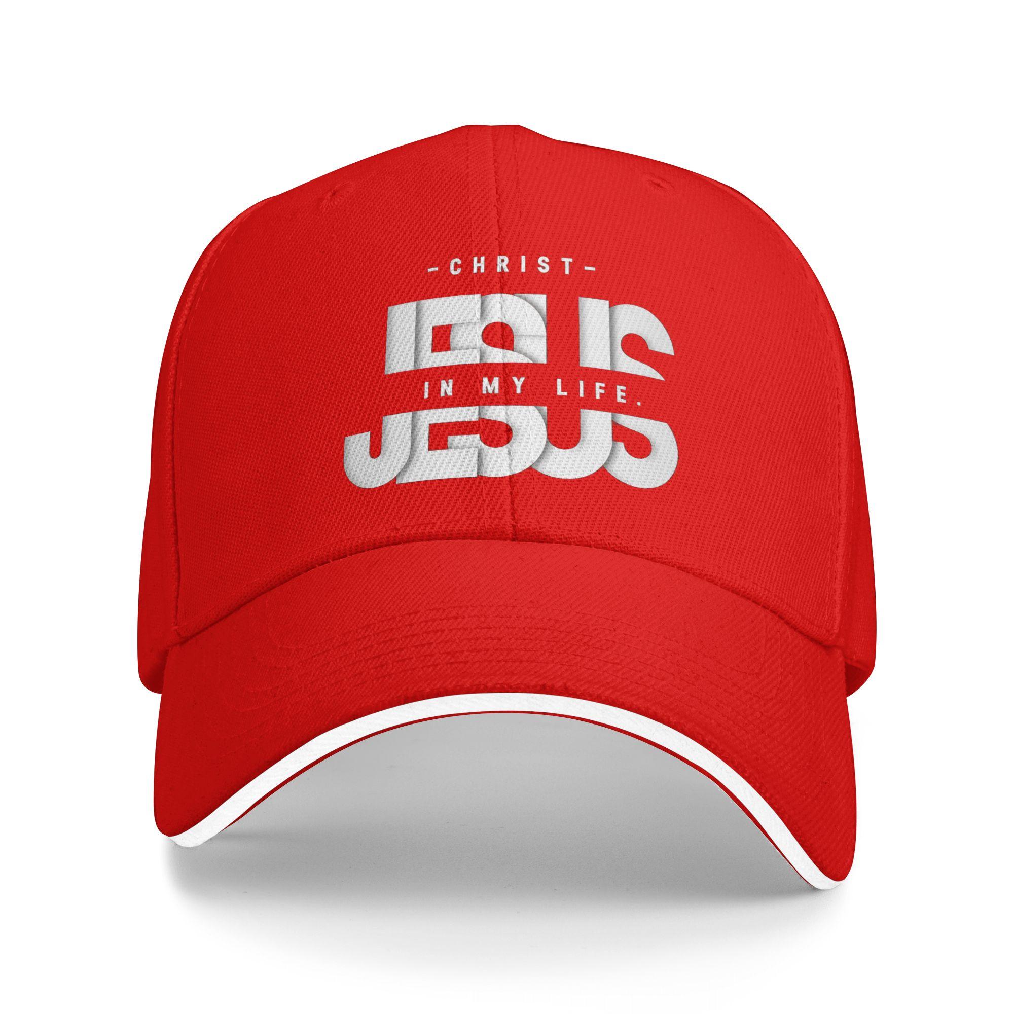 

Jesus Saves Baseball Cap Outdoor Sport Sunscreen Trucker Hat Couple Women Stylish Design Baseball Caps One Size красный