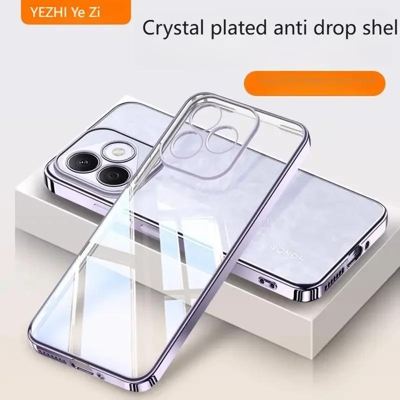 Beschichtung Rahmen Weiche Hülle für Honor 400 Lite Honor400lite Stoßfest Galvanisiertes Silikon TPU Bumper Handyhülle für Honor X8C