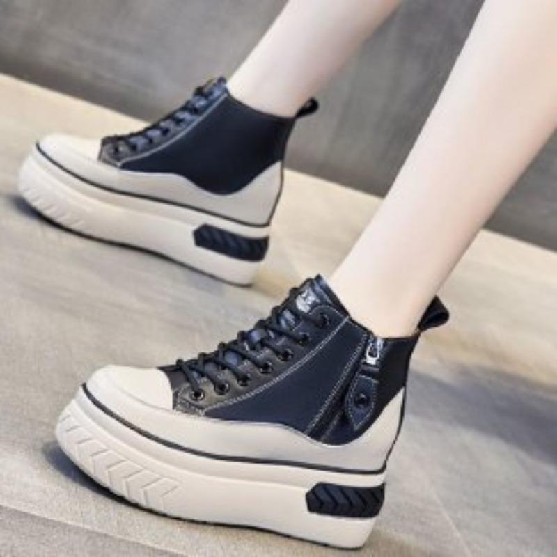 High-Top Schuhe - Neuer Herbst-Winter-Stil Vielseitige Einzelne Schuhe, Sportliche und Lässige Sneaker für Damen