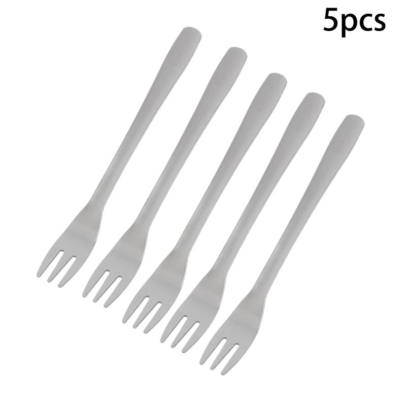 Outdoor Stainless Steel Fork Spoon Salad Spoon Cake Fruit Fork Western Fork Tableware For Home School And Restaurant