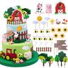 Farm Animal Cake Decoration Farm Animal Birthday Cake Topper Cow Cake Decoration for Farm Animal Baby Shower Birthday Party Deco