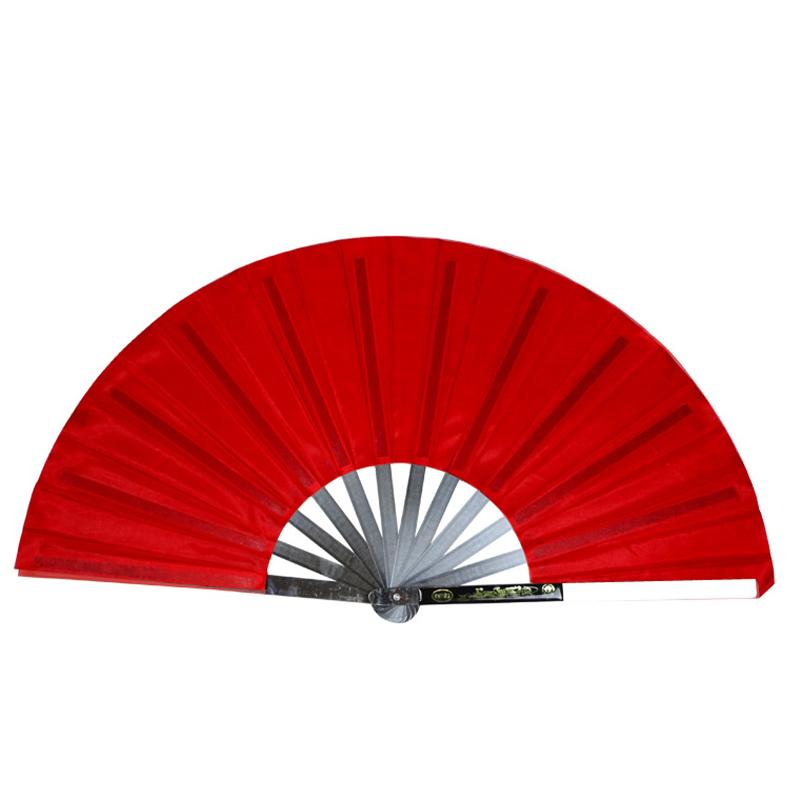 Stainless Steel Folding Tai Chi Martial Arts Fan Chinese Sound Fan Fitness Dance Practice Classic Kung Fu Performance Props