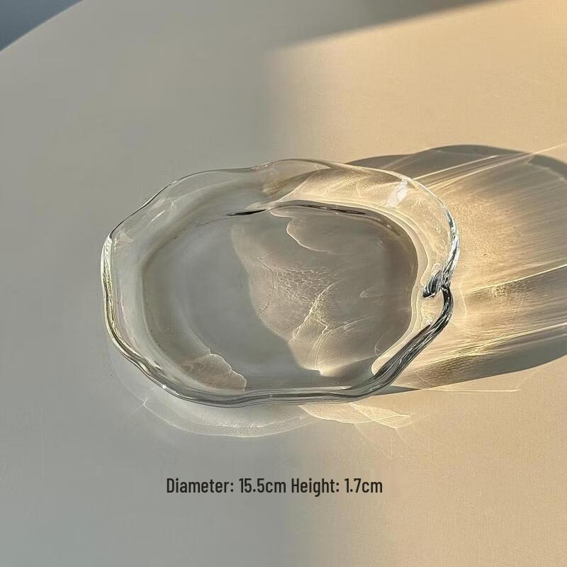 Jingbaodi Irregular Cloud Glass Dessert Bowl Set