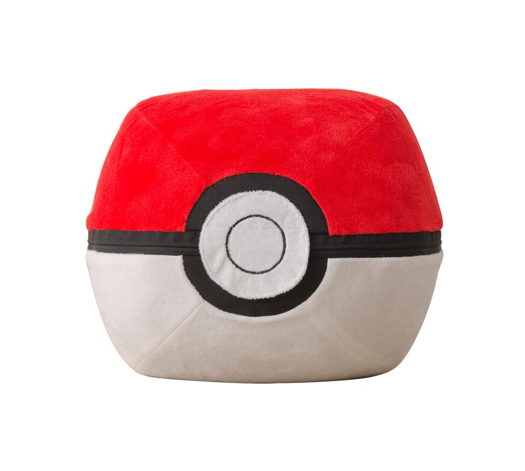 Seltan Made in Japan Ottoman Stool Leg Rest Pokemon Washable Cover Monster Ball Fold Resistant Sugo Beads Red A901a-651WH/653RED/564BK