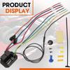 1pc 12/24V Digital Heatsink Fan Switch Kit Adjustable Temperature Dual Fan Control Switch Simple Installation