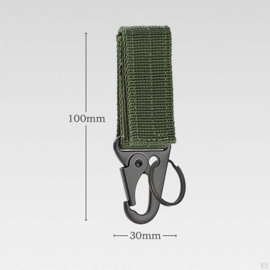 Heavy Duty Belt Keepers with Key Holder Adjustment Strap Loop Carabiner Hook