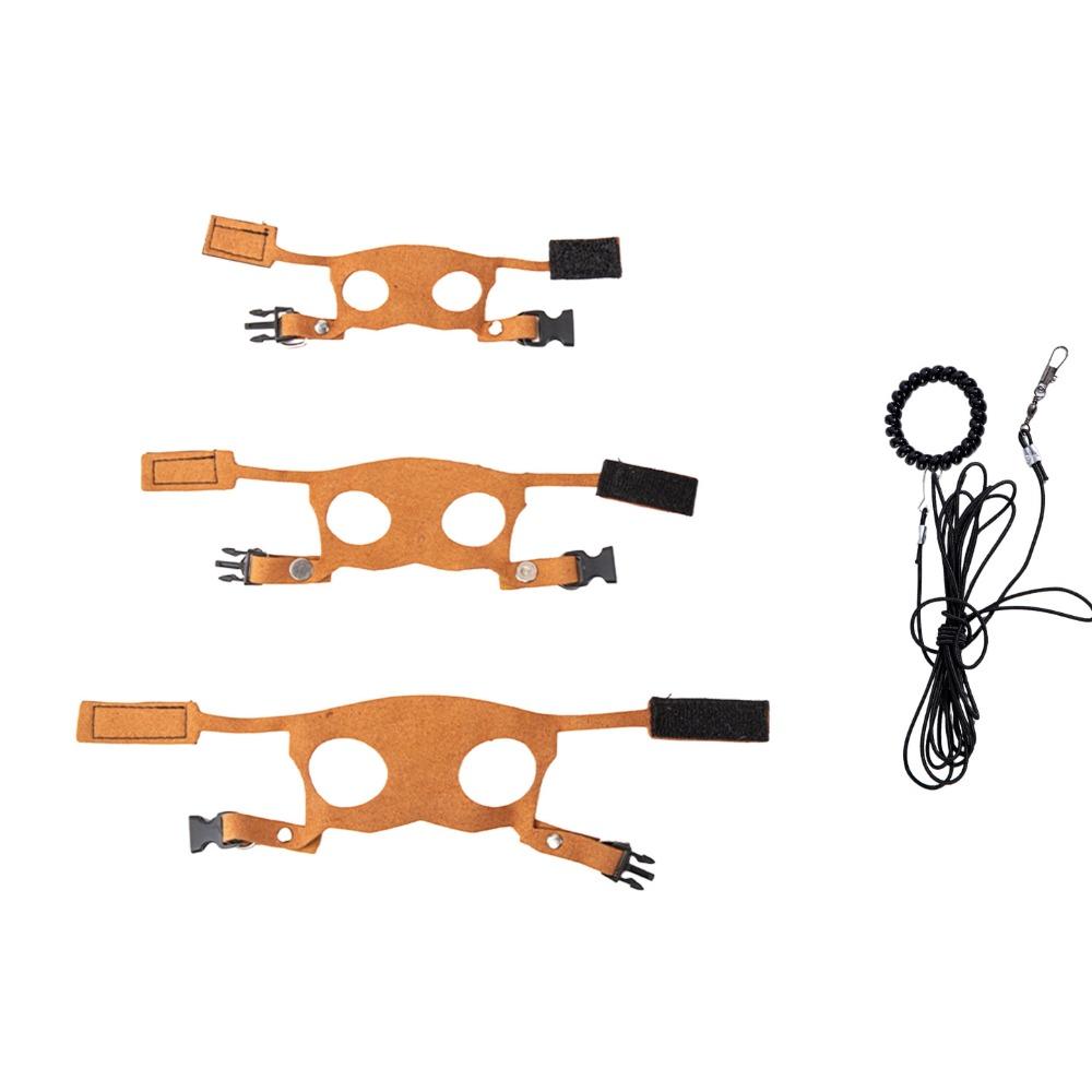 Adjustable Rat Harness and Leash Set Leather 3 Sizes Vests Reptile Harness Kit Anti-Bite Chest Strap Comfortable