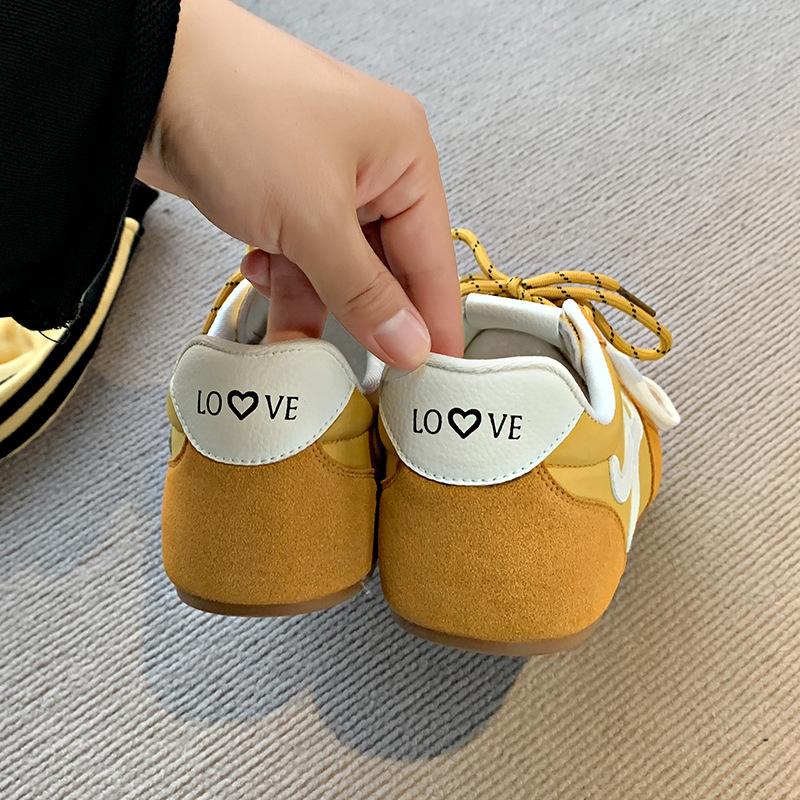 Retro Dexun shoes women's 2025 new spring soft-soled sports shoes design sense casual shoes contrasting colors Forrest Gump shoes