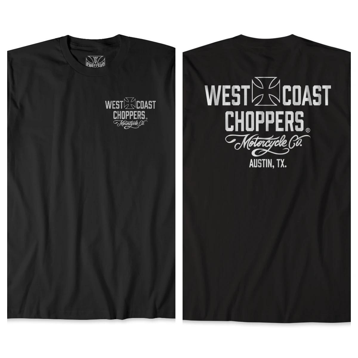 

West Coast Choppers Класичний Західноузбережний Залізний Хрест Американська Ретро Важка Повсякденна Футболка з Коротким Рукавом XL