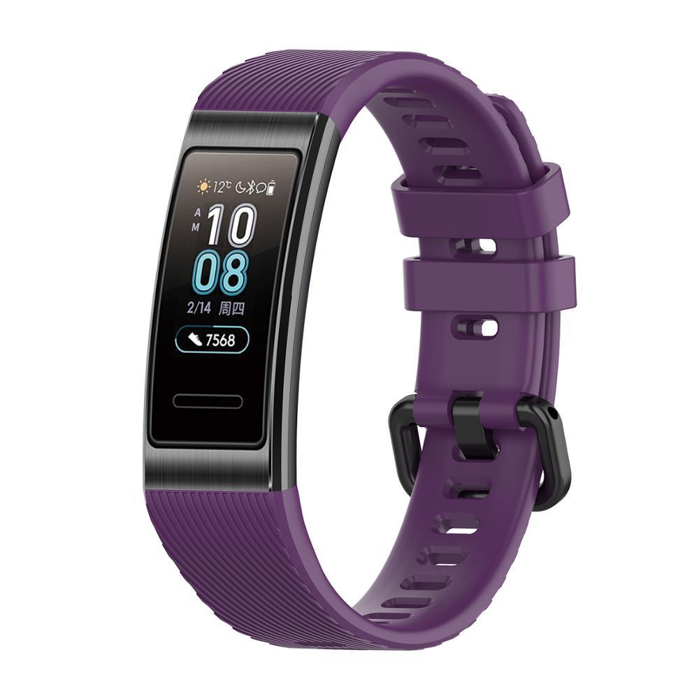 

Для Huawei Band 4 Pro Годинник Ремінець на зап ястя Для Huawei Band 3/3 Pro Спортивний ремінець 4 pro TER -B29S фіолетовий