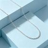 New Style Silver Water Ripple Collarbone Chain New Chinese Style Simple Thin Chain Women Necklace Single Chain Daily Wear Accessory
