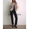 Fall New Women's Clothing French Artificial Fur Effect Sleeveless O-neck Short Vest Tops 4369242
