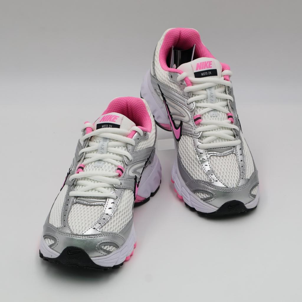 HQ2056-101 Nike Air Max Moto 2K White Metallic Silver Black Pink Spell (Women's)