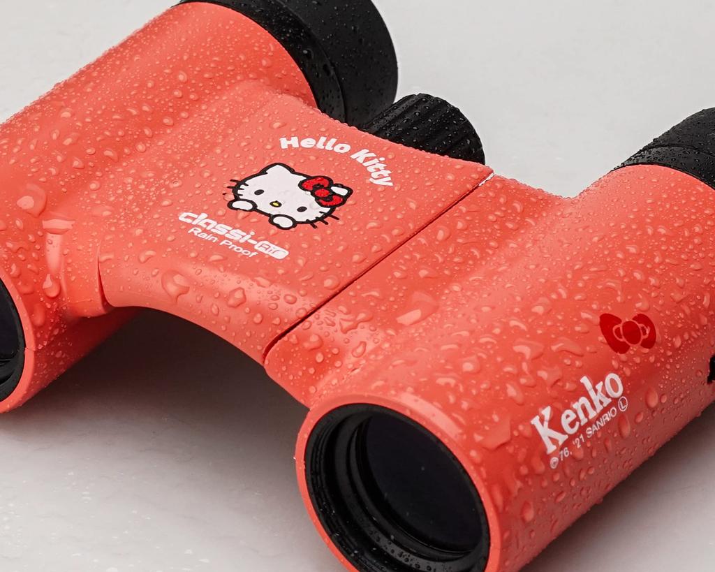 Kenko Sanrio Binoculars for 8x 21mm and Hello Kitty Concerts, Magnification, Aperture, Ultra-Lightweight Compact, Rainproof, Multi-Coated, Design,