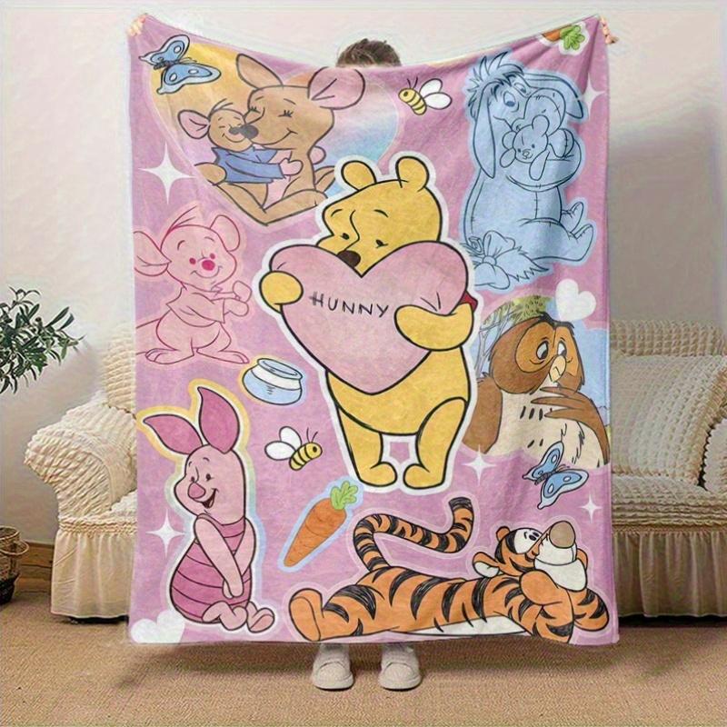 1pc Winnie the Pooh & Friends Blanket Room Decor, Bedroom, Playroom Decoration, Birthday Gift Ideas, Throw Blanket, Couch Cover, Travel