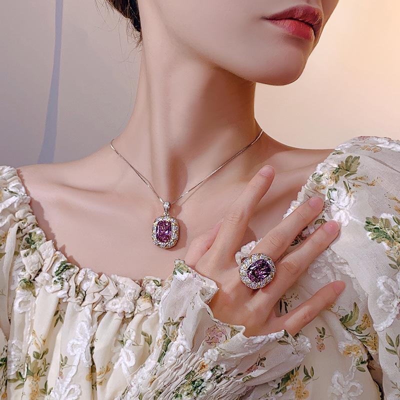 Jewelry Copper Bottom Gold-Plated Simulation Bird'S Nest Cut Dry Rose Temperament Set Female 12 * 16