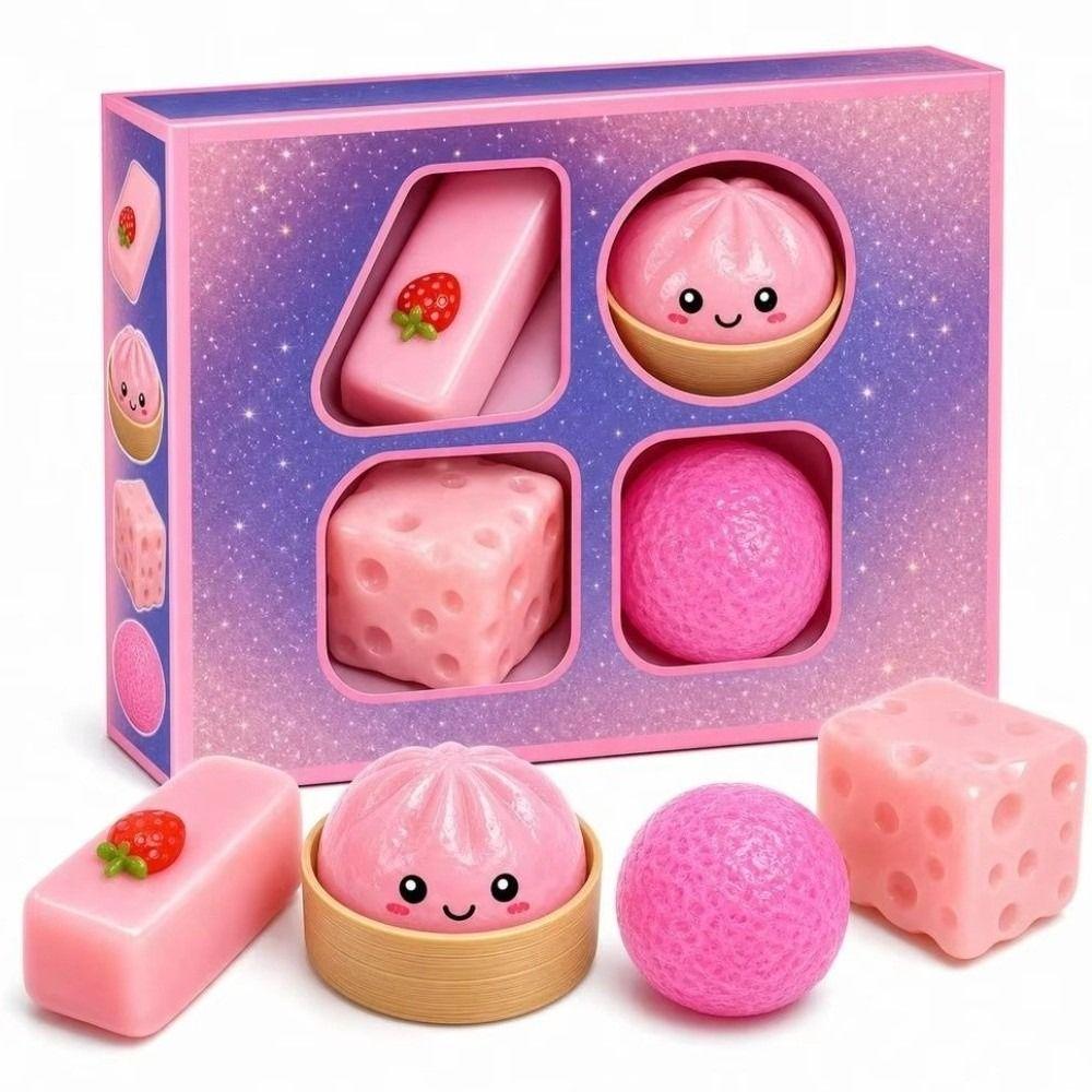 Butter Butter Squishy Toy Random Color Cheese Fidget Toy Bread Sensory Fidget Toy  Squeeze Play