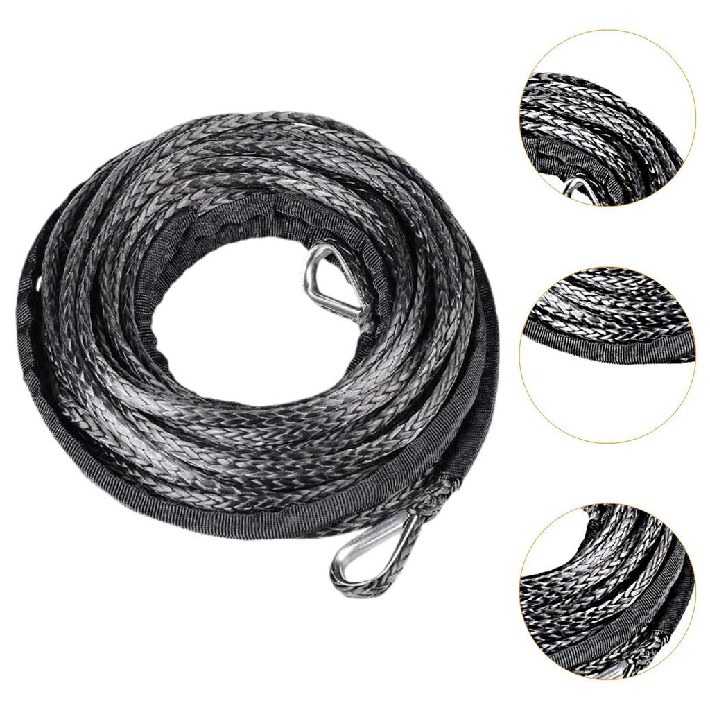 15MX6mm Synthetic Winch Rope Accessory for SUV Truck Versatile Replacement