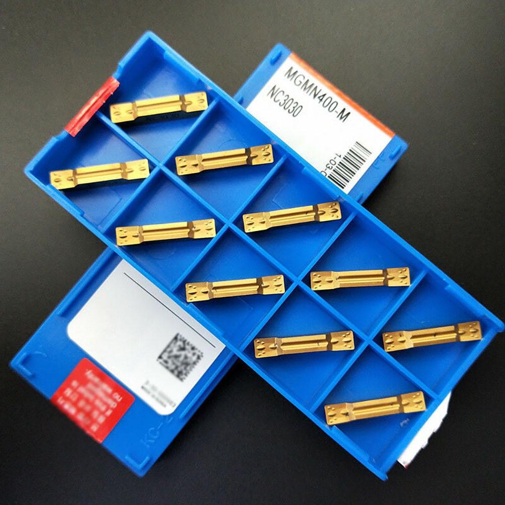 10pcs MGMN400-M NC3030 Machining Steel Parts 4mm Wide Cutting Blade Cutting