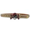 Popular Skull Buckle Belt for Adult Rhinestones Rivet Belt All Matching Blingbling Western Belt for Daily and Club