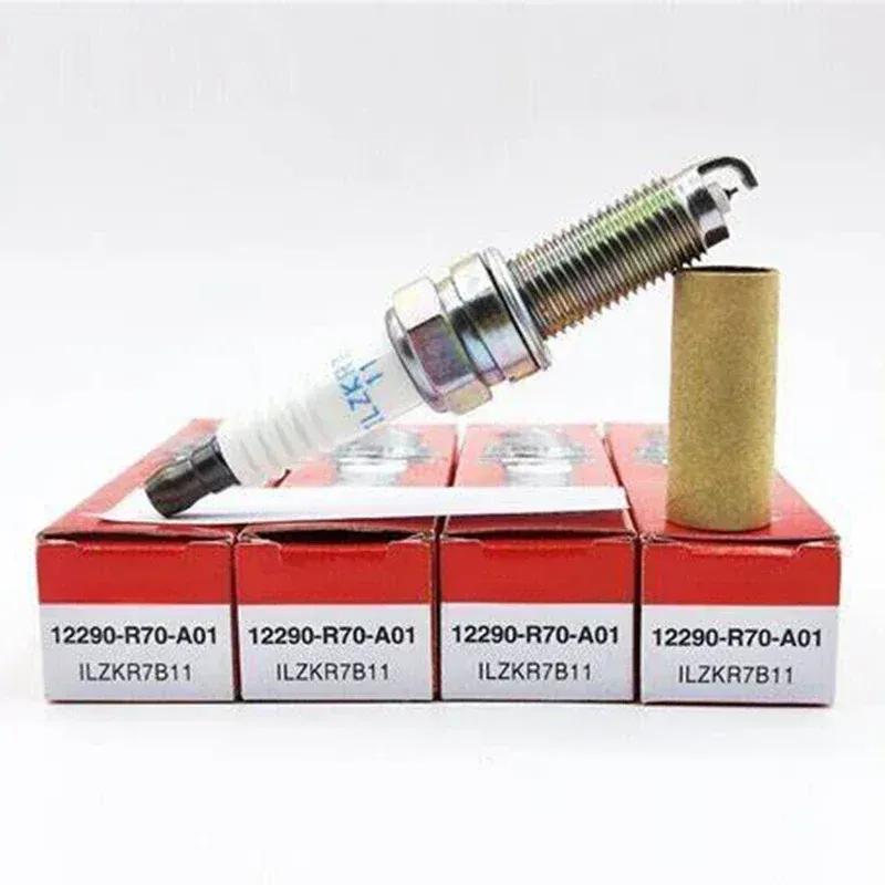 4/6PCS Iridium Spark Plug 12290-R70-A01 ILZKR7B11 for Acura MDX RDX TL 3.0L 3.5L JNA2 J30A6 4pcs