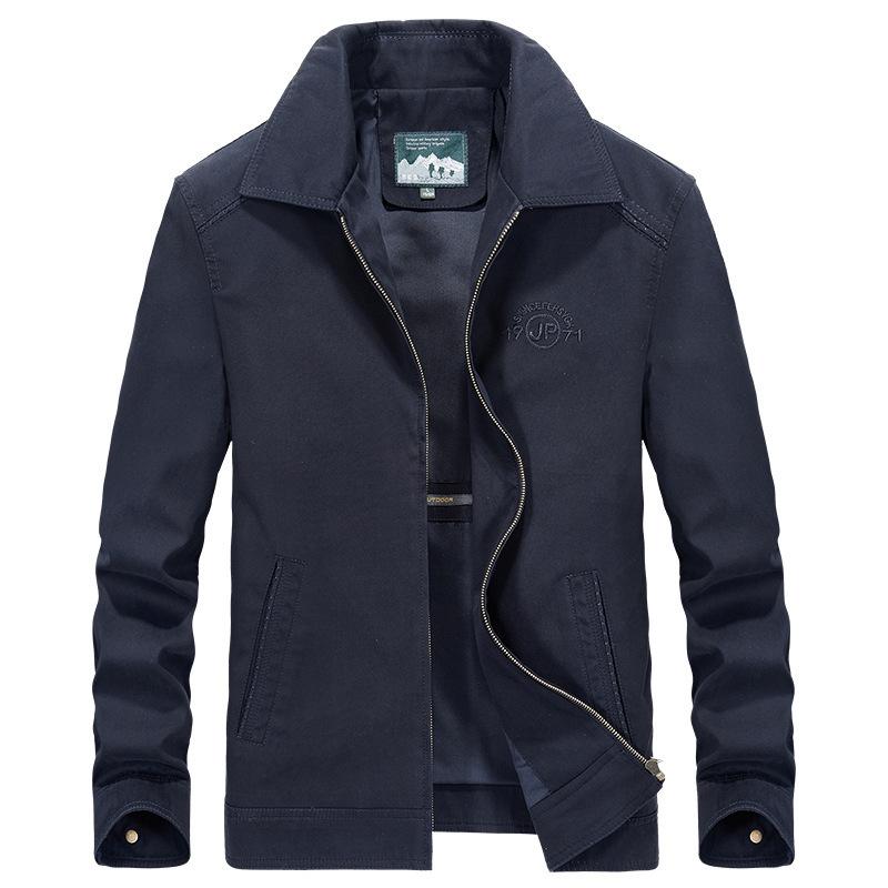 Spring and Autumn Men's Jacket Outdoor Tooling Casual Large Size Trend Men's Youth Washed Coat Men