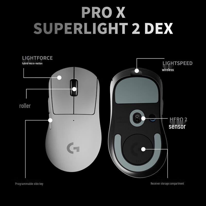 Logitech G PRO X SUPERLIGHT 2 Wireless Gaming Mouse