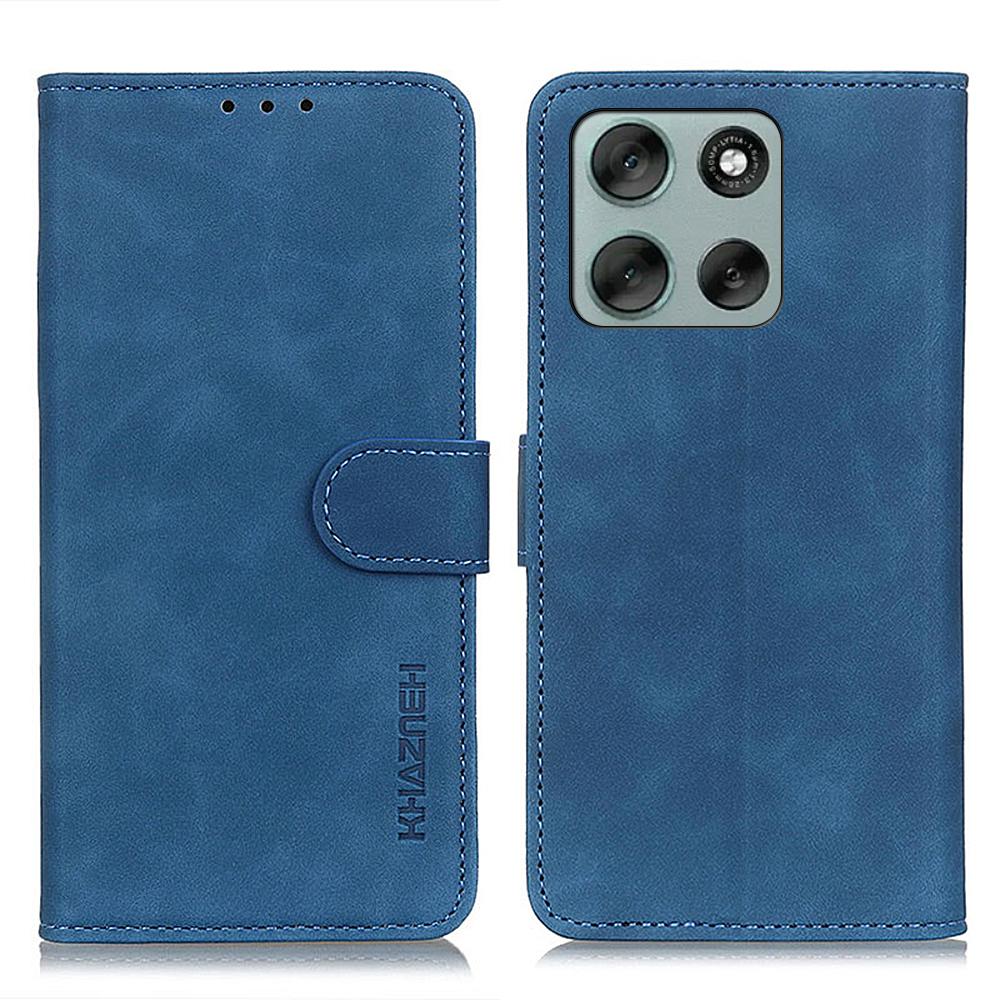 KHAZNEH For Motorola Moto G56 5G Case PU Leather Retro Texture Phone Cover