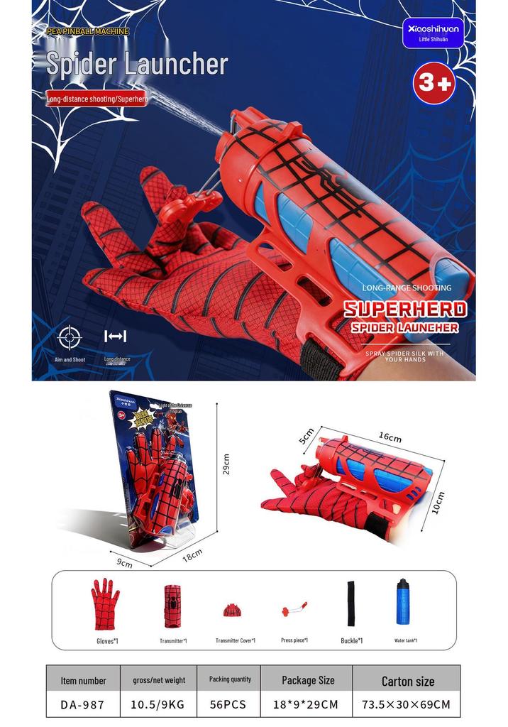 Hero Wrist Spider Water Launcher - Kids' Birthday Gift Toy