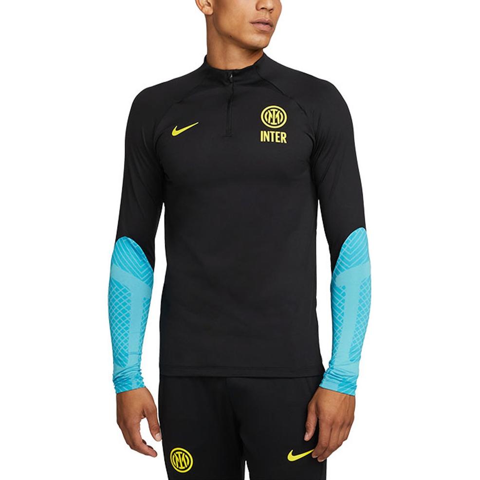 Nike Inter Milan Strike Drill Top Soccer Jersey Men's Black/Yellow DN2813-010