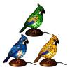 Yousheng Buntglas Vogel Lampe Licht USB Betrieben Harz Vogel Nachtlicht Heim Büro Wohnzimmer Schlafzimmer Schreibtisch Dekoration Lampe Weihnachten Geburtstagsgeschenk