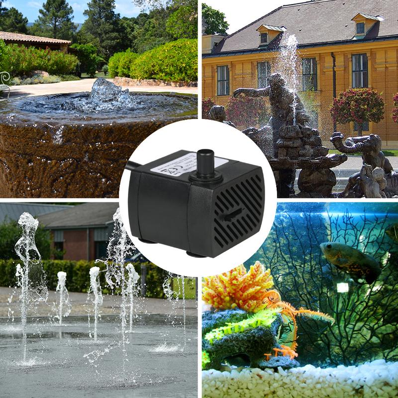 110V/220V 2,5W/3W/4W/5W Ultra-tiché ponorné čerpadlo pro vodní fontány Filtr Rybník Akvárium Vodní čerpadlo Nádrž Zahradní fontána