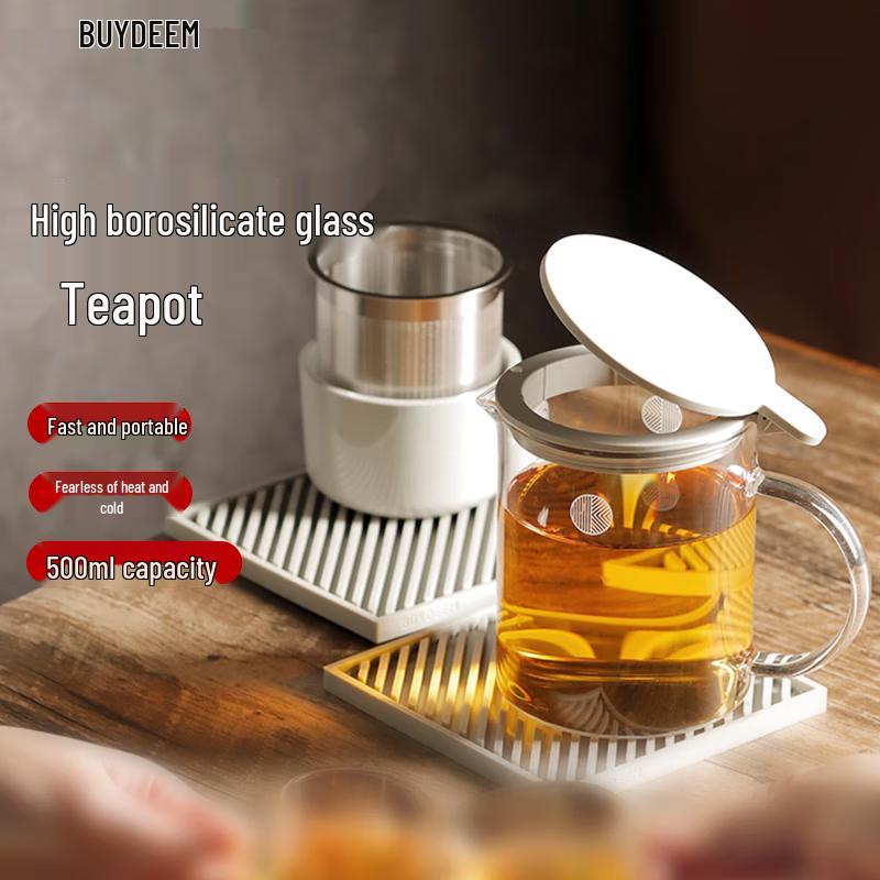 Buydeem 500ml Glass Teapot with Infuser