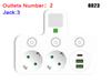 Multi-functional Socket with Smart Night Light USB Fast Charging Independent Control Multi-port Power Strip Overload Protection
