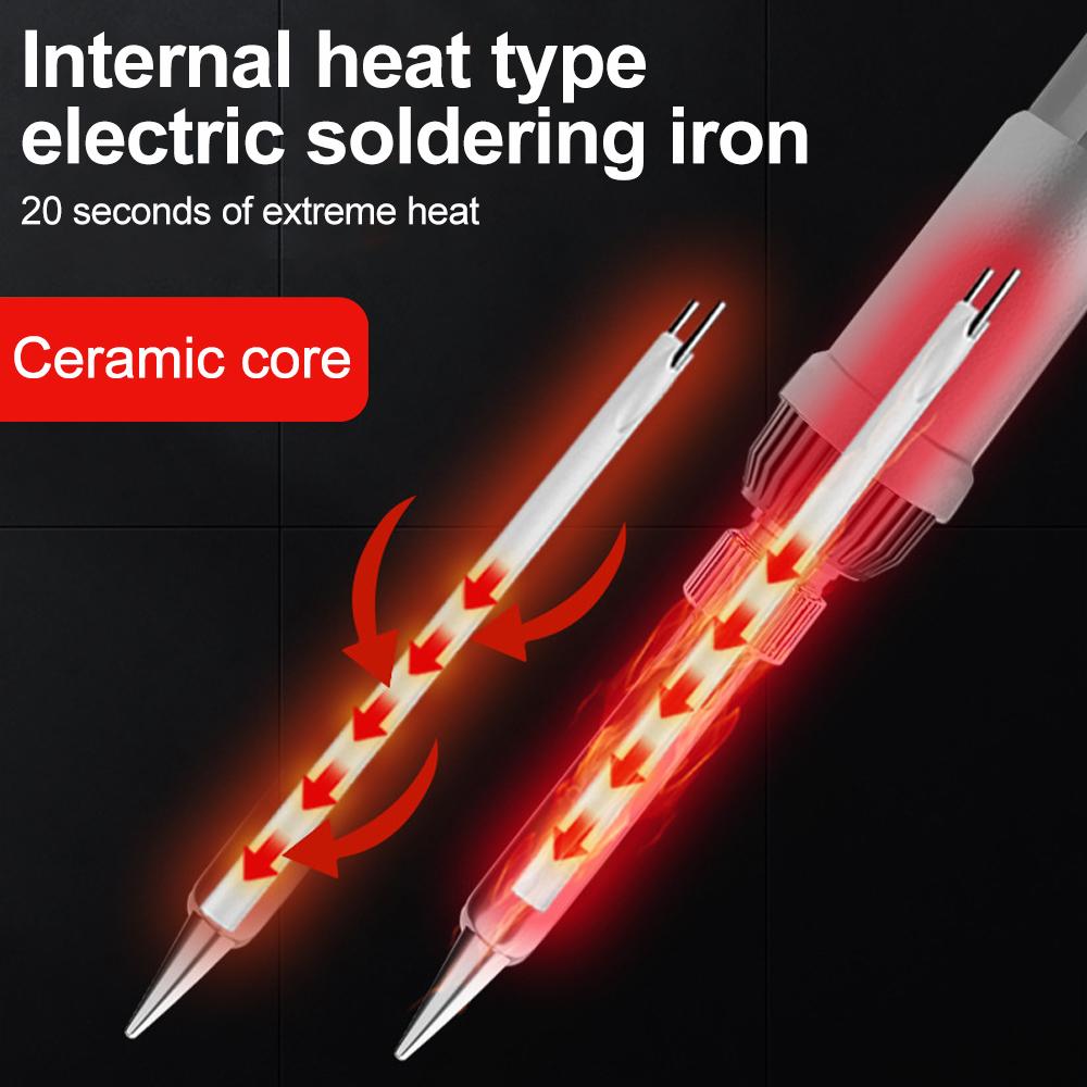Fer à souder endothermique à température réglable 60 W, affichage numérique, outil de réparation de soudure portable