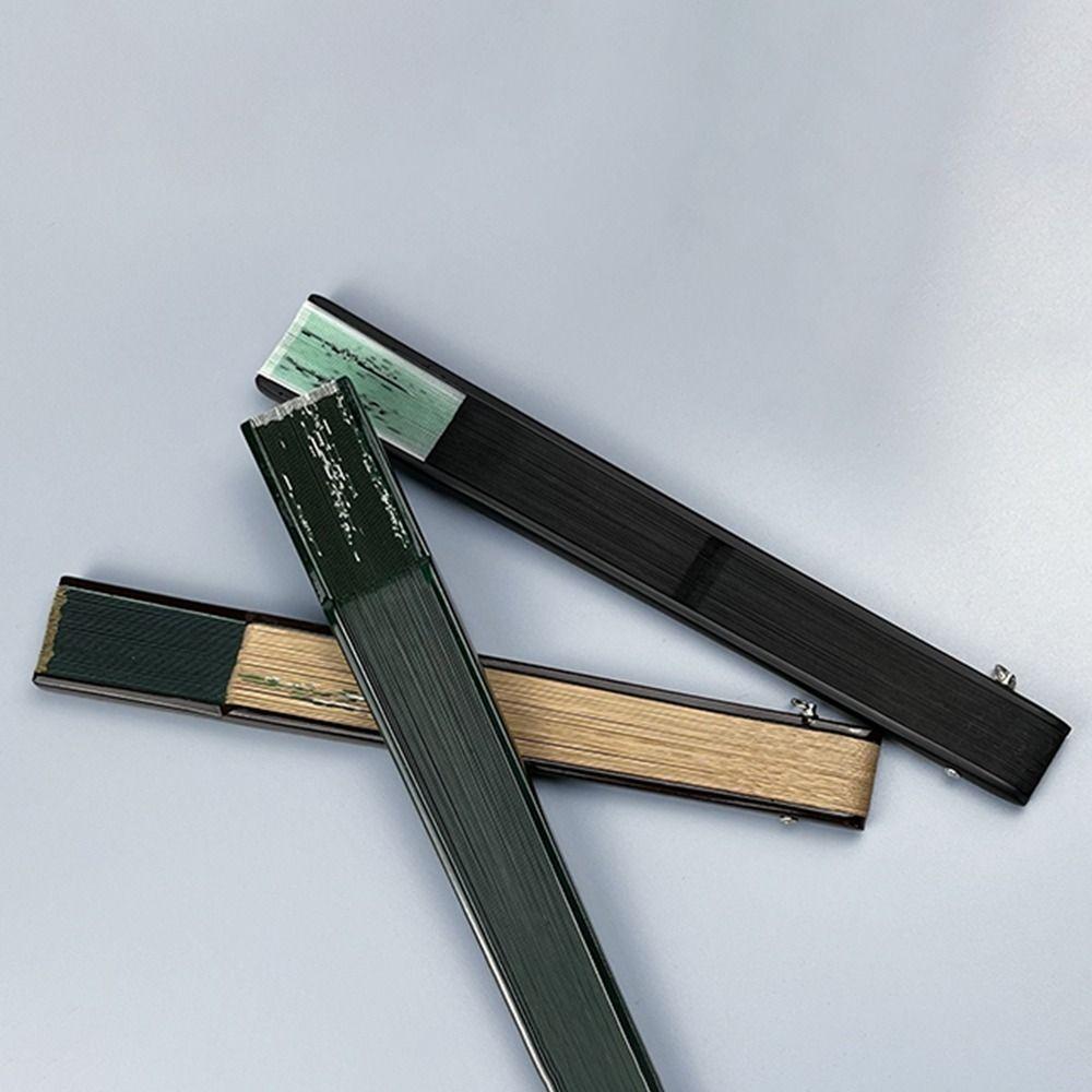 Elegant Carved Bamboo Folding Fan Flower Tassel Folding Fan Portable Handheld Fan  Wedding