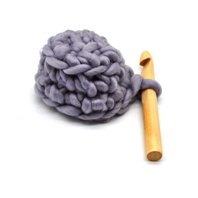 3pcs 15/20/25mm DIY Wooden Crochet Hook Set Knitting Needles Handle Home Yarn Tool Crafts top sale