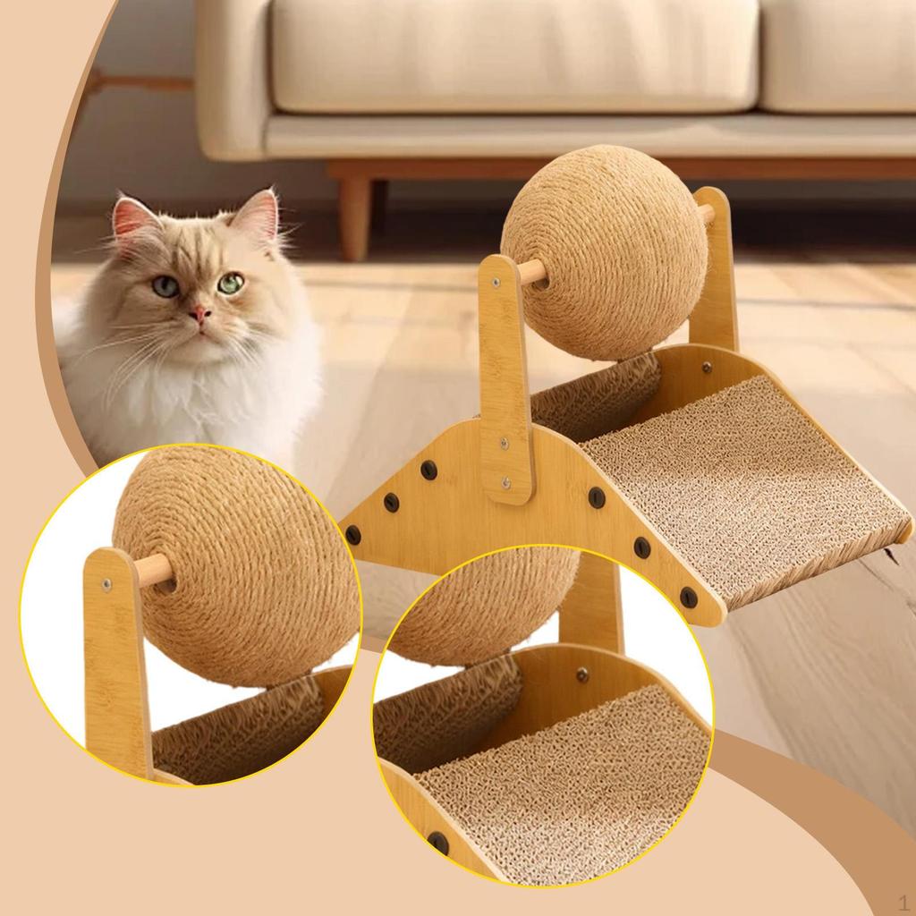 for Bed, with Ball-shaped Scratching Mat Children (ideal Gift).
