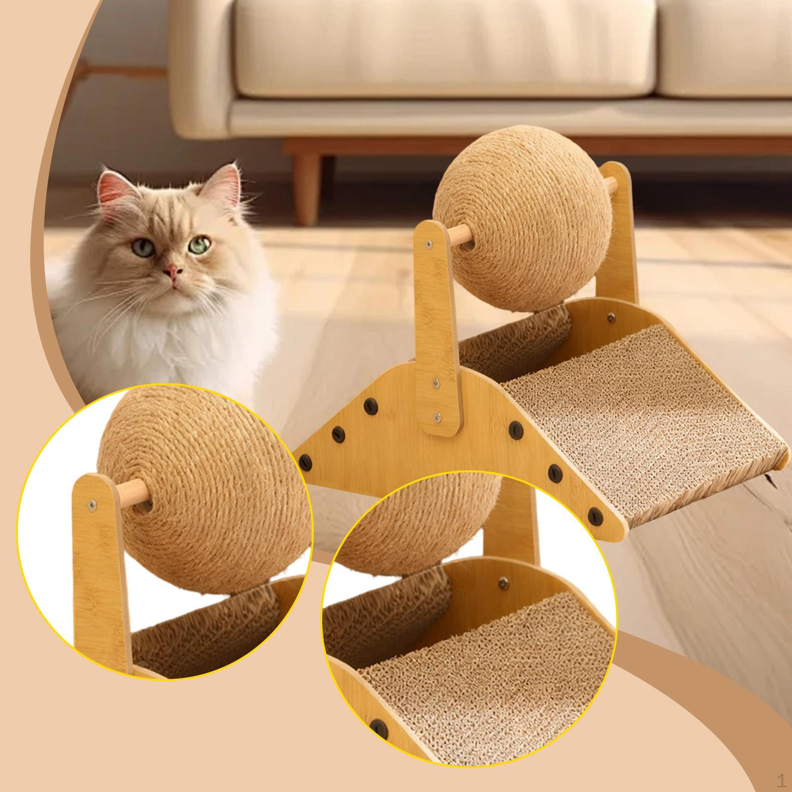 

for Bed, with Ball-shaped Scratching Mat Children (ideal Gift). S