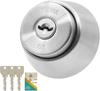 MIWA BH Type U9 Cylinder Lock for Front Doors - Easy DIY Replacement - BH DZ LD Silver (ST Color) - Includes 3 Keys (MCY-211) - 25-32mm - Replacement