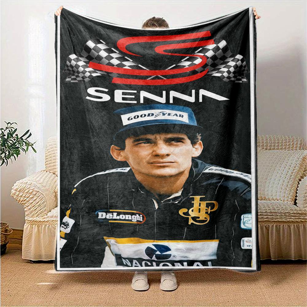 Ayrton Senna Blanket, High quality Comfortable for All Seasons, Home Decor, Warmth and Comfort