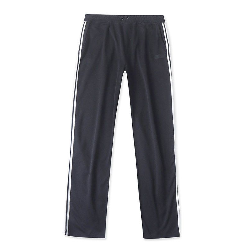 

O4854 Export European and American Style Color-Blocked Sports Pants New Elastic Waist Loose Straight-Leg Casual Long Pants Hidden White Strips XXXL