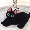 2D Flat Acrylic Cat Charm Keychain Pendant Black Cat Hanging