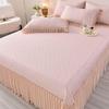 Machine Washable Summer Ice Silk Bed Skirt Cooling Mat Set