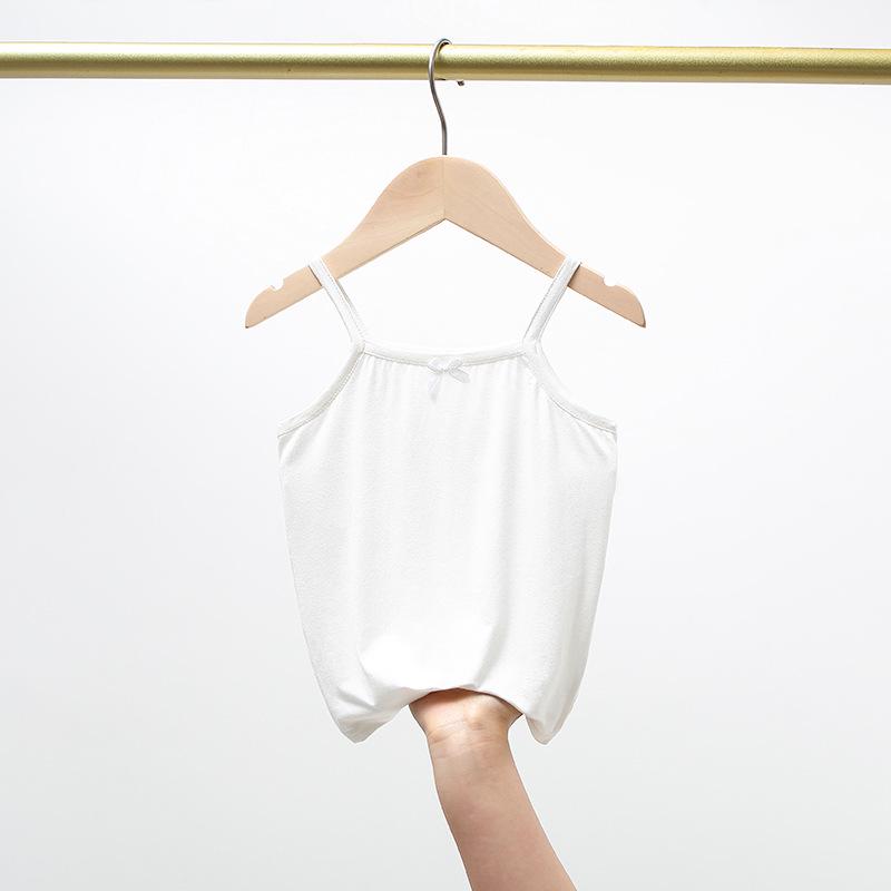 Children's Summer Modal Cotton Camisole Vest - Unisex Lightweight Base Layer for Babies and Kids