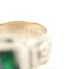 Great Sympathy of Soul Ring PHILLIP COLLEGE RING College Ring Gold Green 10K Mens Used