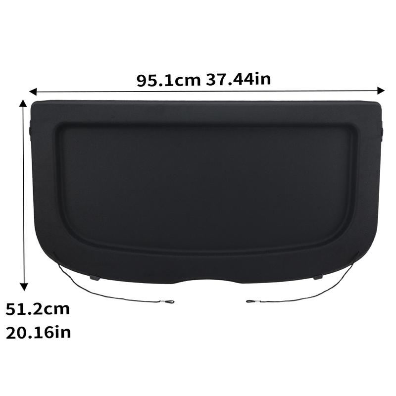 Trim Cargo Cover Panel For Opel Vauxhall Mokka Mokka X J13 12-21 42554864 42356008 Black Rear Parcel Shelf Boot Load Luggage Cap