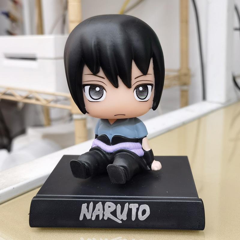 Anime Naruto Figure Uzumaki Naruto Kakashi Sasuke Itachi Car Ornaments Shake Head Cute Action Figure Figures Model Toys Gift