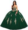 Gold Lace Applique Adult Dress Fluffy Strapless Tube Top Tulle Ball Dress Glitter Princess Dress Dress